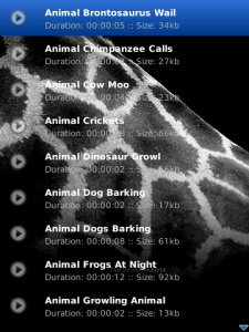 Ringing Pro Ringtones Animals Collection for blackberry