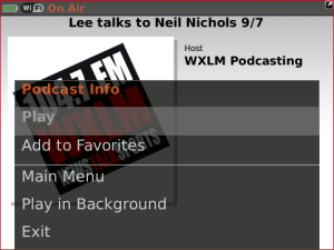 News Talk 104.7 WXLM for blackberry