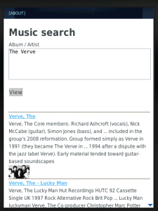 Music Search for blackberry