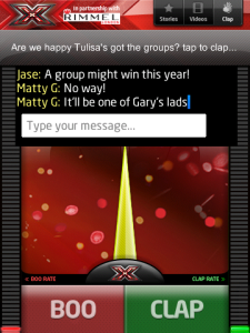 The X Factor 2011 for blackberry Screenshot