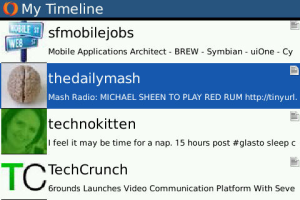 ShoZuLite for blackberry Screenshot