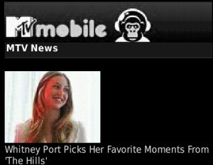 MTV Mobile Web Site