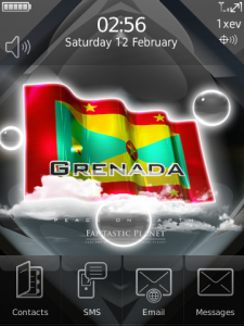 GRENADA GLAMOROUS WALLPAPER FLAG for blackberry Screenshot