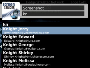 ScreenSender Deluxe for blackberry Screenshot