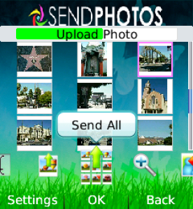 Avanquest SendPhotos for blackberry Screenshot