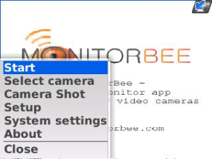 monitorBee 10Cam for blackberry Screenshot