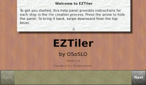 EZTiler for blackberry Screenshot