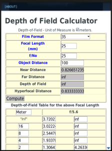 Depth of Field