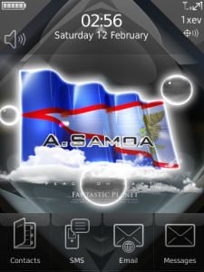 A. SAMOA - GLAMOROUS WALLPAPER FLAG for blackberry Screenshot