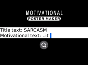 Motivational Poster Maker for blackberry Screenshot