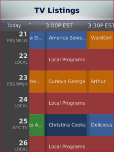 FiOS TV Remote DVR for blackberry Screenshot
