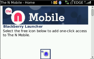 TeenNick Mobile Web Site for blackberry Screenshot