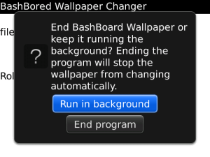 Bashbored Wallpaper Changer for blackberry Screenshot