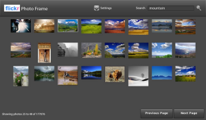 Flickr Photo Frame for blackberry Screenshot