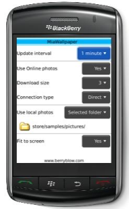 MiaWallpaper for blackberry Screenshot