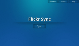 Flickr Sync for blackberry Screenshot