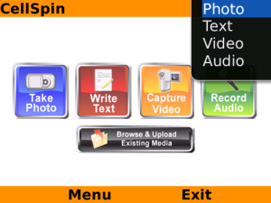 CellSpin for blackberry Screenshot
