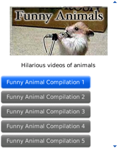 Funny Animals for blackberry Screenshot