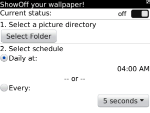 ShowOff for blackberry Screenshot