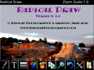 Radical Draw with Photo Editing for blackberry Screenshot