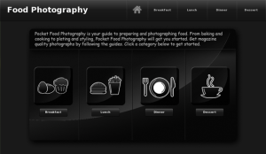 Pocket Food Photography for blackberry Screenshot