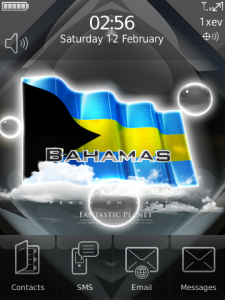 BAHAMAS - GLAMOROUS WALLPAPER FLAG for blackberry Screenshot