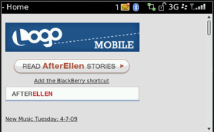Logo Mobile Web for blackberry Screenshot