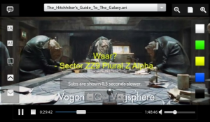 MovieSrtPlayer for BlackBerry PlayBook for blackberry Screenshot