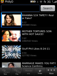 PhillyD.tv for blackberry Screenshot