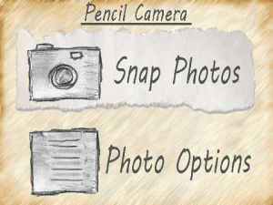 Pencil Camera for blackberry Screenshot