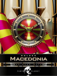 MACEDONIA fascinating clock GOLD for blackberry Screenshot