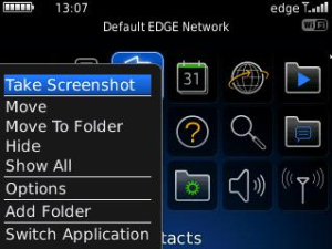 Take ScreenShot for blackberry Screenshot