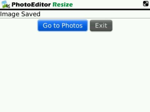 Photo Editor Resize for blackberry Screenshot