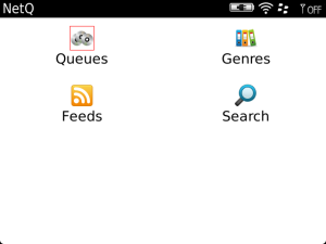 NetQ for blackberry Screenshot