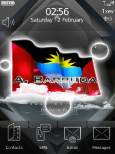 A.BARBUDA - GLAMOROUS WALLPAPER FLAG for blackberry Screenshot