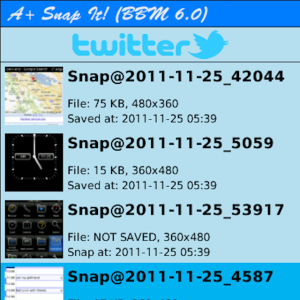 A+ Snap It Screen Capture BBM 6.0