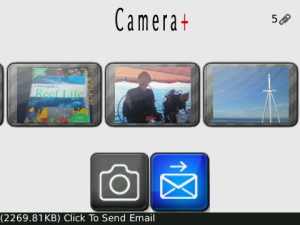 Camera Plus for blackberry Screenshot