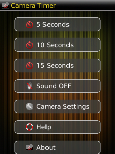 Camera Timer - Self Timer for your BlackBerry Camera for blackberry Screenshot