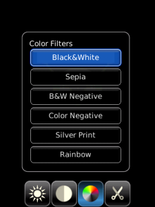 Popular Photo Tools for blackberry Screenshot