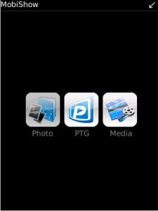 MobiShow Free for blackberry Screenshot