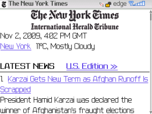 NY Times Global Edition