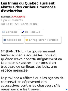 Les nouvelles sans fil de La Presse Canadienne