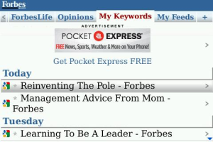 Forbes Mobile Reader
