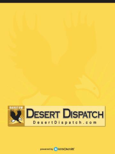 Desert Dispatch