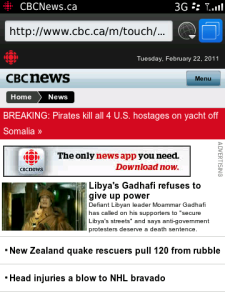 CBC News Launcher
