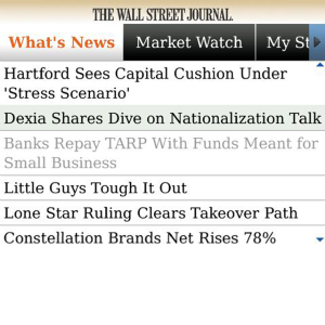 WSJ Mobile Reader
