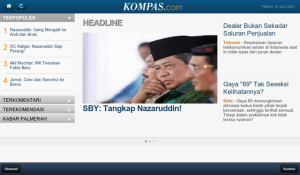 Kompas.com for BlackBerry PlayBook