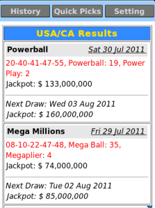 LottoPicks - All US States Lottery Results