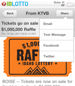 Idaho lottery numbers from KTVB