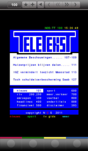 NOS Teletekst for BlackBerry PlayBook